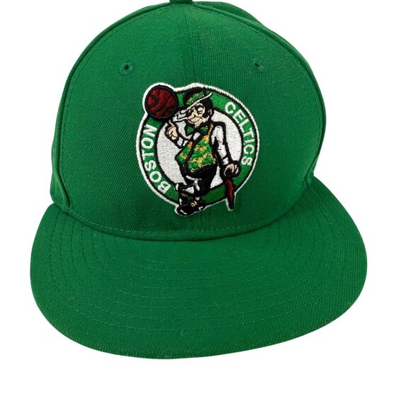 New Era 9Fifty Boston Celtics Green Snapback Hat Adjustable Cap Mens NBL - Picture 2 of 13
